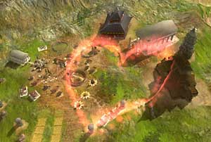 Heart gesture traced on ground